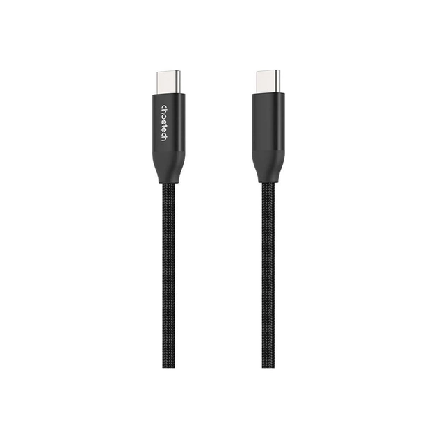 Дата кабель USB-С to USB-С 1.0m 240W USB2.0 Choetech (XCC-1035-BK) - зображення 1