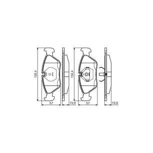 Гальмівні колодки Bosch 0 986 495 162 зображення 1