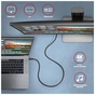 Дата кабель USB-C to USB-C 2.0m USB 3.2 Gen 2 PD 100W 5A 4K black AXAGON (BUCM32-CM20AB) - зменшене зображення 8
