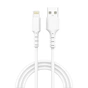 Дата кабель USB 2.0 AM to Lightning 1.0m 2.4A white Grand-X (PL-05W) - зменшене зображення 1