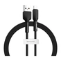 Дата кабель USB 2.0 AM to Lightning 1.0m black Baseus (CALGJ-01) - зменшене зображення 1