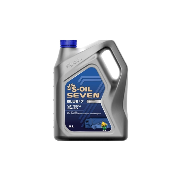 Моторна олива S-OIL SEVEN BLUE7 CF-4/SG 5W-30, 6л (SBCF5306) - изображение 1