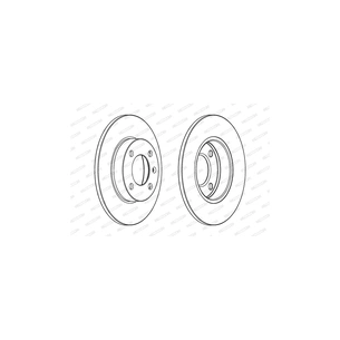 Гальмівний диск FERODO DDF042 зображення 1