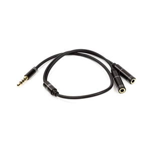 Перехідник 3.5 mm (M) - 2x3.5 mm (F), 4 pin, 0.2 m PowerPlant (CA913206) зображення 1