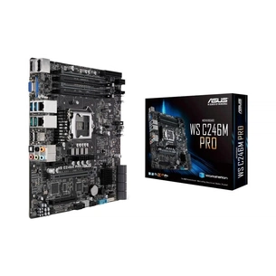 Серверна материнська плата ASUS WS C246M PRO зображення 1