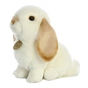 М'яка іграшка Aurora Кролик висловухий біло-бежевий 23 см (170091B) - зменшене зображення 5