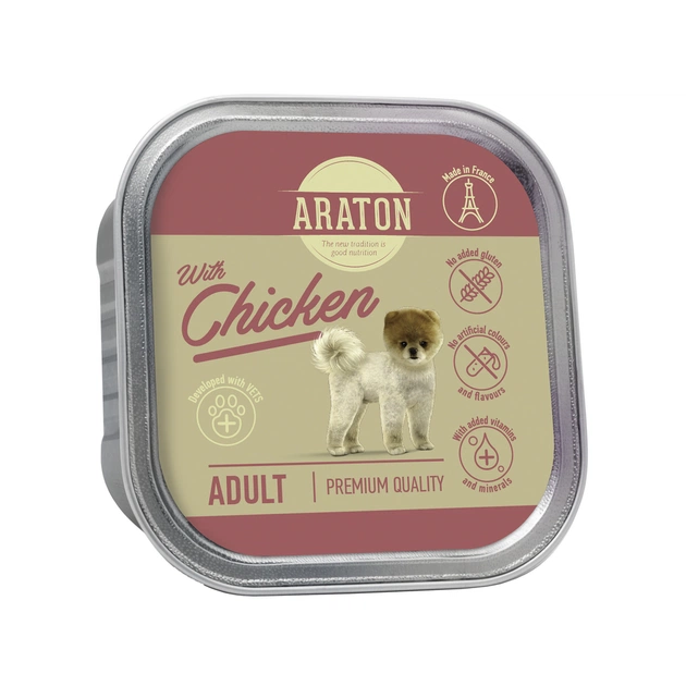 Консерви для собак ARATON Adult with chicken 150 г (KIK45704) - изображение 1