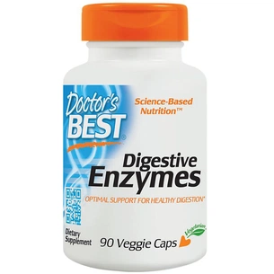 Пробіотики Doctor's Best Травні ферменти, Digestive Enzymes, 90 капсул (DRB-00047) зображення 1