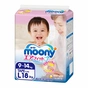 Підгузки Moony L (9-14 кг) 18 шт (4903111277704) - зменшене зображення 1