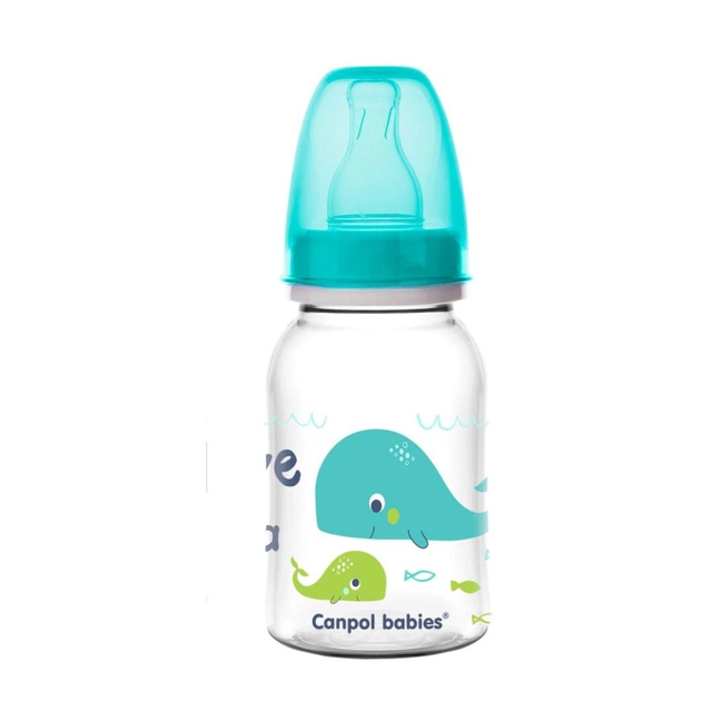 Пляшечка для годування Canpol babies PP LOVE&SEA 120 мл бірюзова (59/300_tur) - зображення 1