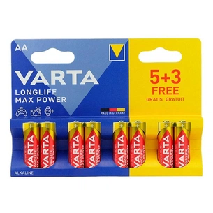 Батарейка Varta Longlife Max Power AAA/LR03 BL  8(5+3)шт изображение 1