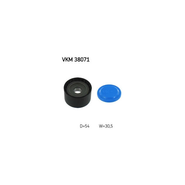 Ролик натягувача ременя SKF VKM 38071 - зображення 1
