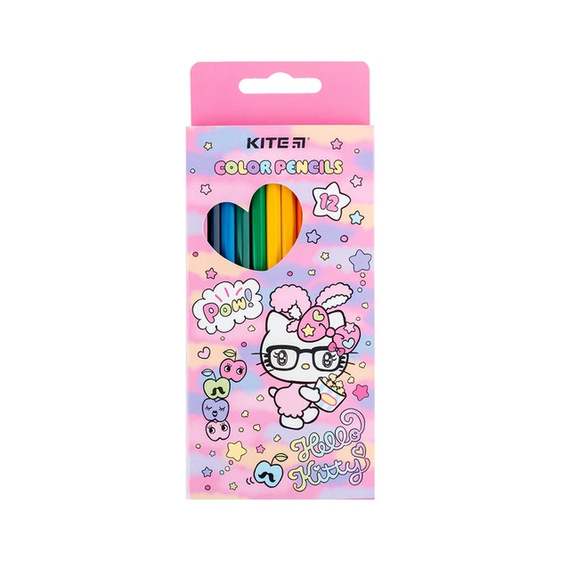 Олівці кольорові Kite Hello Kitty 12 кольорів (HK24-051) - зображення 1