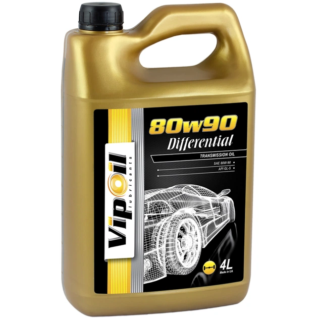 Трансмиссионное масло VIPOIL Differential 80W90 GL-5, 4л (0162857) - изображение 1