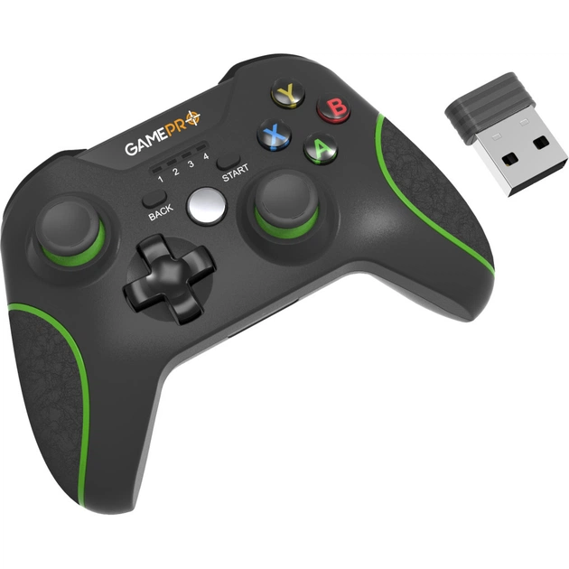 Геймпад GamePro MG650B PS3/Android Wireless Black/Green (MG650B) - изображение 1