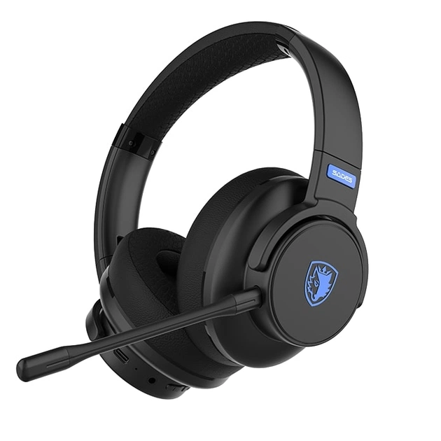 Гарнитура Sades SA-202 Runner Black/Blue (sa202bkb) - изображение 1