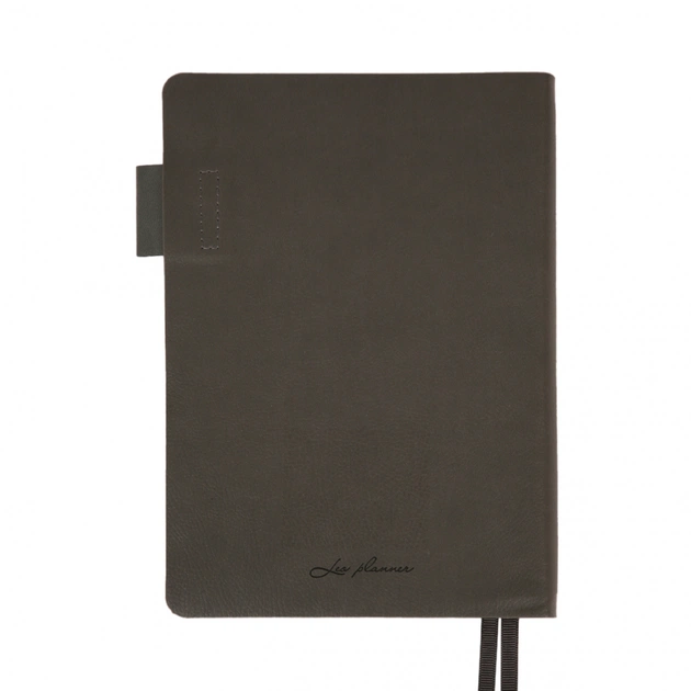 Тижневик Leo planner А5 датований 2026 "Binario", м'який, графіт, 368 сторінок (252640) - picture 2