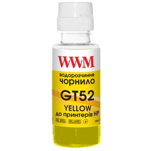 Чорнило WWM HP GT52 100г Yellow, для Ink Tank 115/315/319 (H52Y) зображення 1