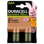 Акумулятор Duracell AAA HR03 750mAh * 4 (5007331) - зменшене зображення 2