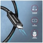 Дата кабель USB-C to USB-C 2.5m USB 2.0 PD 240W 5A black AXAGON (BUCM2-CM25AB) - зменшене зображення 5