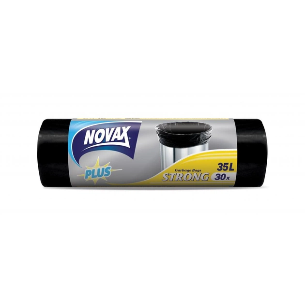 Пакети для сміття Novax Plus 35 л 30 шт (4823058320328) - зображення 1