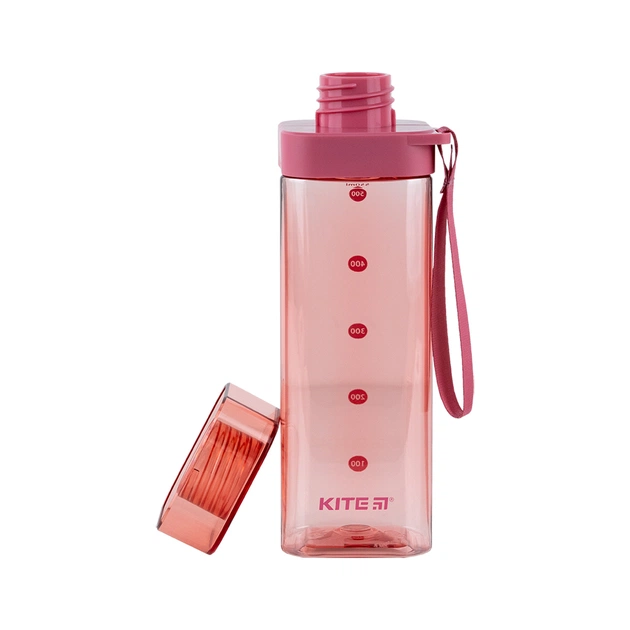 Поїльник-непроливайка Kite квадратна, 550 мл, рожева (K24-1209-3) - picture 4