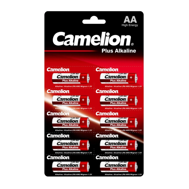 Батарейка Camelion AA LR6 Plus Alkaline * 10 (LR6-BP1x10P) - изображение 1