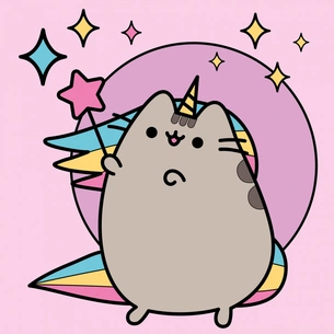 Картина по номерам Santi Пушин Чарівний єдиноріг 25*25см полотно кольорове (955021) зображення 1