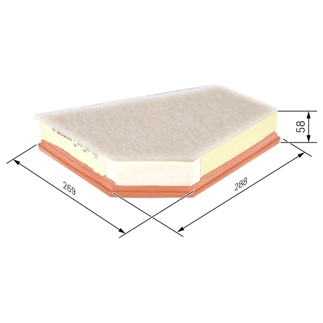 Повітряний фільтр для автомобіля Bosch F 026 400 255 - picture 2