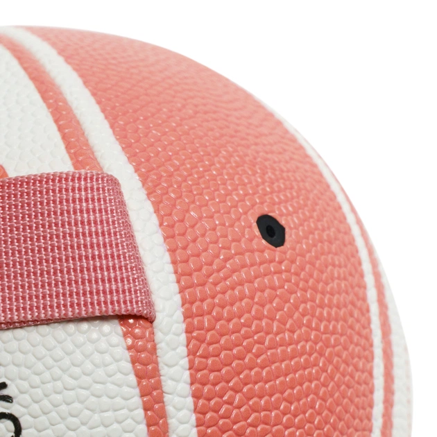 Іграшка для собак MISOKO&CO М'яч надувний у формі баскетбольного м'яча білий з рожевим 15 см (KINMSK70112) - picture 3