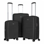 Набір валіз 2E Aero (L+M+S), чорні (2E-SPP-AERO-SET3-BK) - зменшене зображення 1