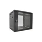 Шафа настінна Merlion 9U 19" 600*600*500 (Ш*Г*В)мм, black (Ml3-6609 / 23528) - уменьшенное изображение 1