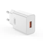 Мережевий зарядний пристрій XO L127 (1USB, 3А) QC 3.0 White (L127.white) - зменшене зображення 1