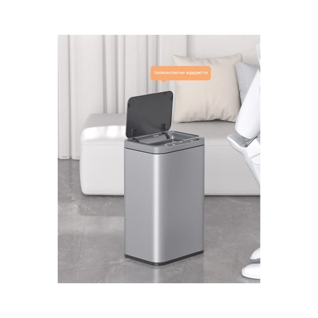 Контейнер для сміття JAH Сенсорний Срібний металік 13 л (20254) - picture 6
