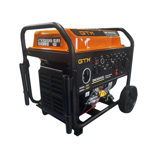 Генератор GTM инверторный DK9000Xi 9,0kW(макс)/8,5kW(ном), руч.старт/Электростарт + Колеса (DK9000Xi) - изображение 1