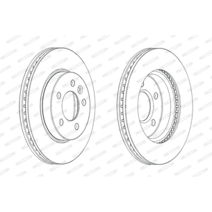 Гальмівний диск FERODO DDF2017C зображення 1