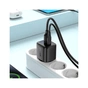 Зарядний пристрій Acefast 1xUSB-C + 1xUSB 25W GaN with digital display black (6974316284437) - зменшене зображення 8