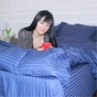 Постільна білизна MirSon Satin Stripe 30-0020 Smoky Blue 110х140 Дитяча (2200005246313) - зменшене зображення 5
