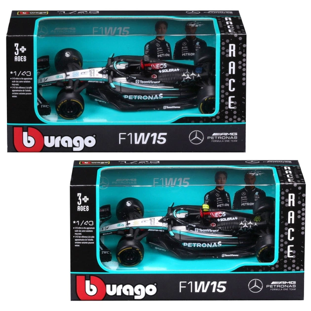 Масштабная модель автомобиля Bburago Автомодель - Mercedes-AMG F1 W15 Performance (2024), 1:43 (18-38208) - изображение 1