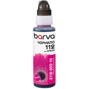Чорнило Barva Epson 112 100мл, Pigm. Magenta, флакон OneKey (E112-955-1K) зображення 1