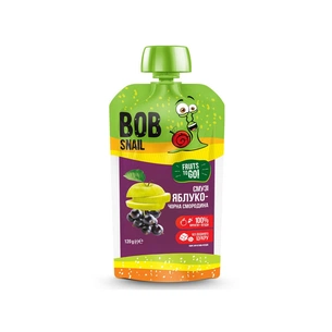 Дитяче пюре Bob Snail Яблуко-чорна смородина 120 г (4820219343790) зображення 1