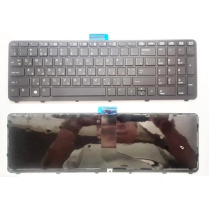 Клавіатура ноутбука HP ZBook 15 G1/G2, 17 G1/G2 чорна з чорною рамкою UA/RU (A46163) зображення 1