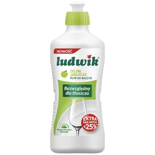 Засіб для ручного миття посуду Ludwik Зелене яблуко 450 г (5900498028119) зображення 1