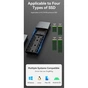 Кишеня зовнішня Vention SSD M.2 (NVME) M-key USB Type-C 3.2 gray (KPGH0) - зменшене зображення 7