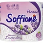 Туалетний папір Soffione Premio Toscana Lavender 3 шари 4 рулони (4820003833964) - зменшене зображення 1
