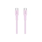 Дата кабель USB-C to USB-C 1.0m OnWire 60CL C-C 60W COLOR Braided 1m Pink Canyon (CND-CCAP60AB10PK) - зменшене зображення 3
