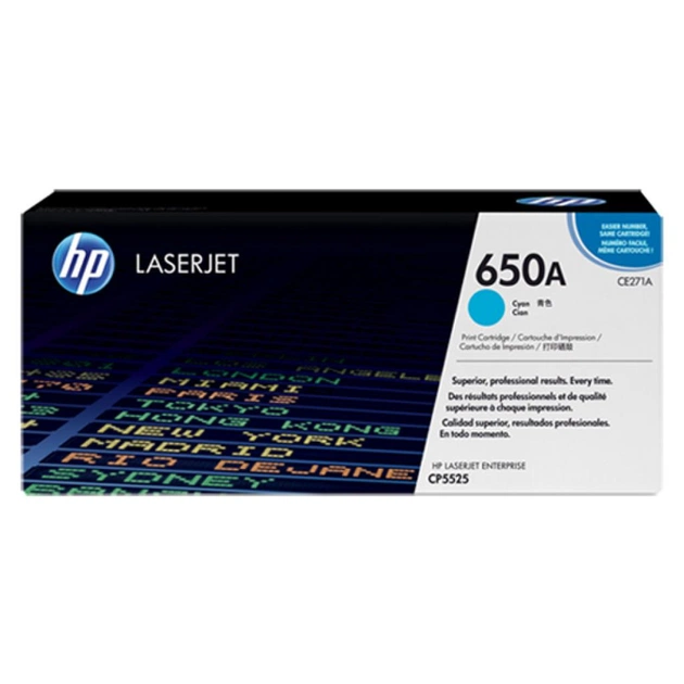 Картридж HP CLJ 650A cyan /CP5525 (CE271A) - изображение 1