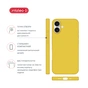 Чохол до мобільного телефона Intaleo Silicone Case Apple iPhone 17 Yellow (1283126630361) - зменшене зображення 4