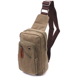 Сумка Vintage Чоловіча через плече з текстилю Оливкова (21231) зображення 1