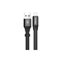 Дата кабель USB 2.0 AM to Lightning 0.23m 2A black Baseus (CALMBJ-B01) - уменьшенное изображение 1